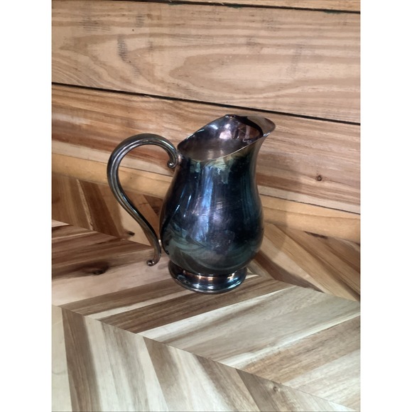 Vintage Silverplate Pitcher with Ice Lip By Gorman - Picture 6 of 15